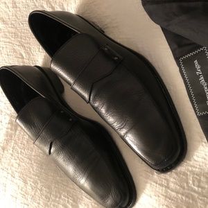 Men's dress shoes by Ermenegildo Zegna.  9.5.  Black